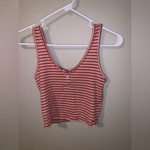 Colsie Tank Top, Stripped, Size XS, 48% Cotton 48% Polyester 4% Spandex